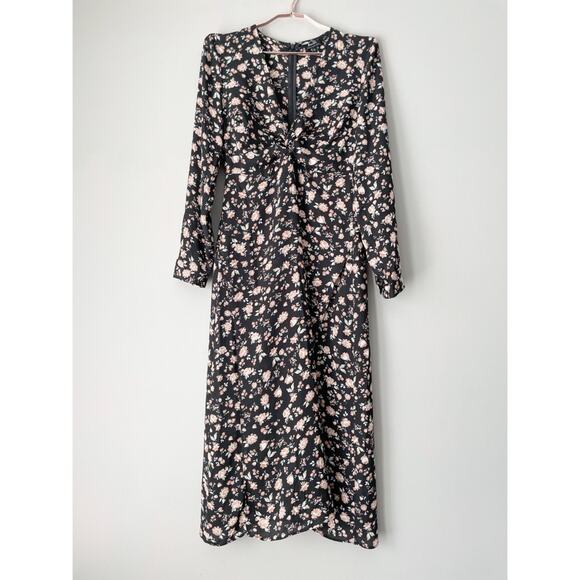 Bardot Split Floral Dress Sz 6 - Picture 3 of 7
